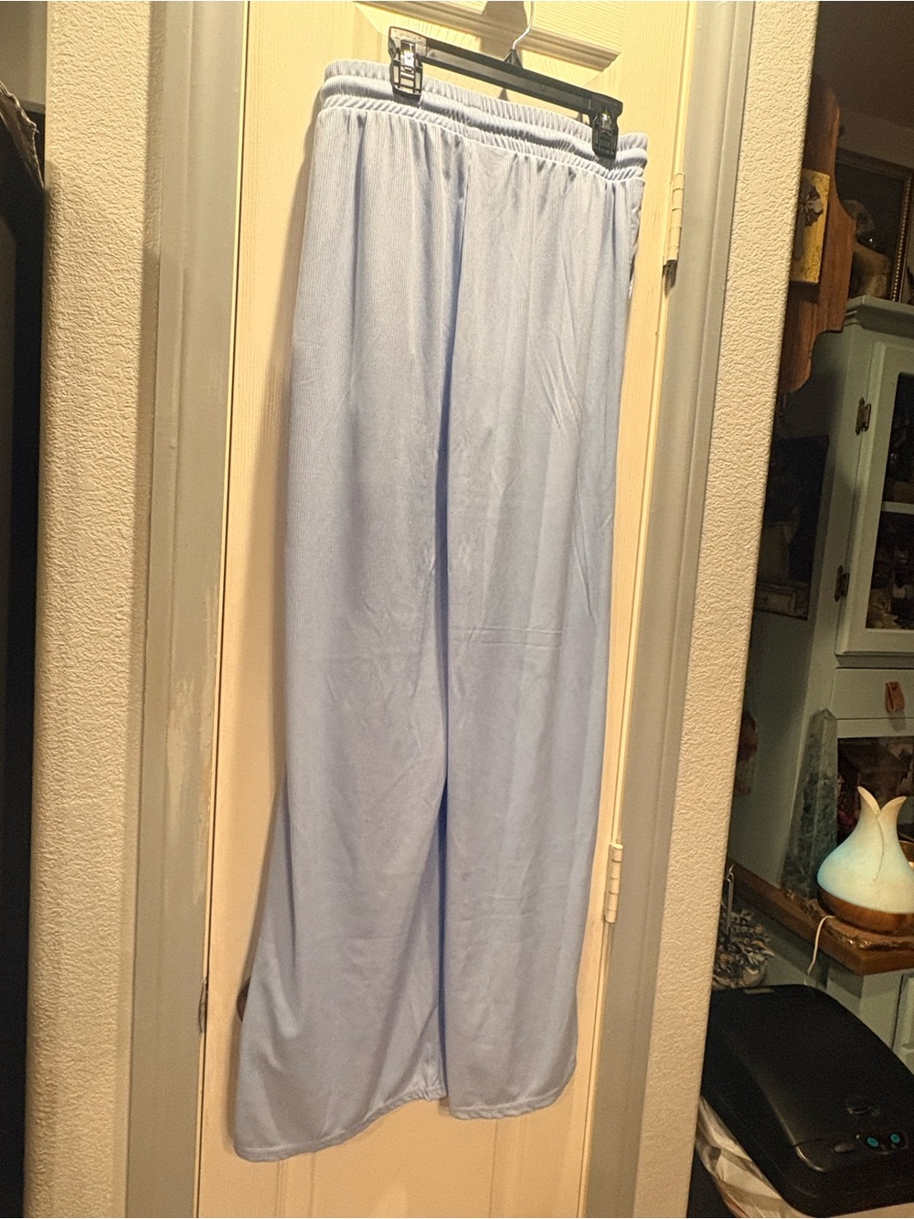Love Poem Women's Wide Leg Pull-On Pants — Light Blue - Picture 8 of 9